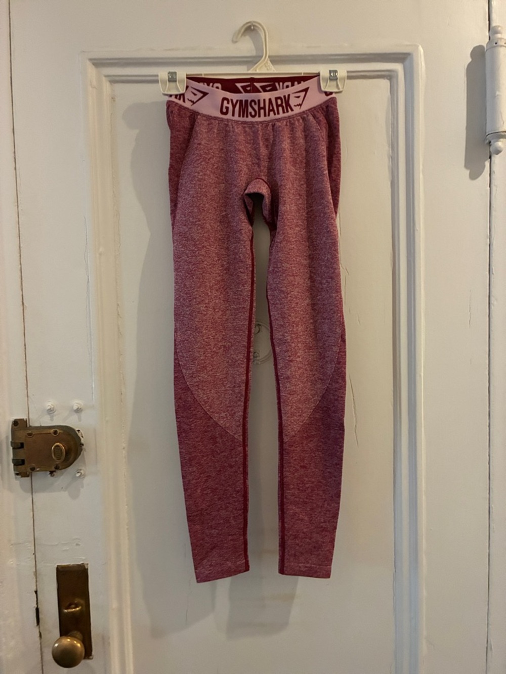 Gymshark Heathered Rose-Red Leggings